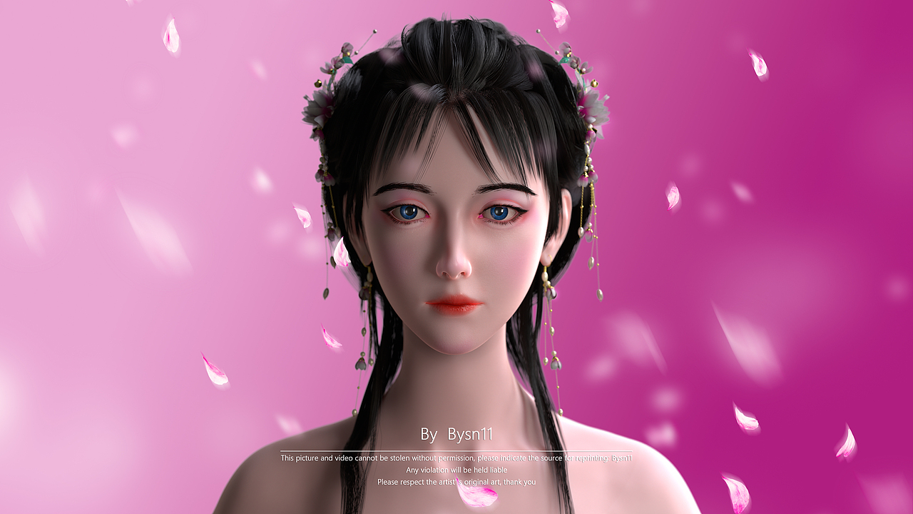 花瑶 3D角色建模 展示视频 独立游戏角色（图ZMzU5ODI5MDU2） - 动画/影视 - 站酷设计师Bysn11原创素材 - 站酷ZCOOL