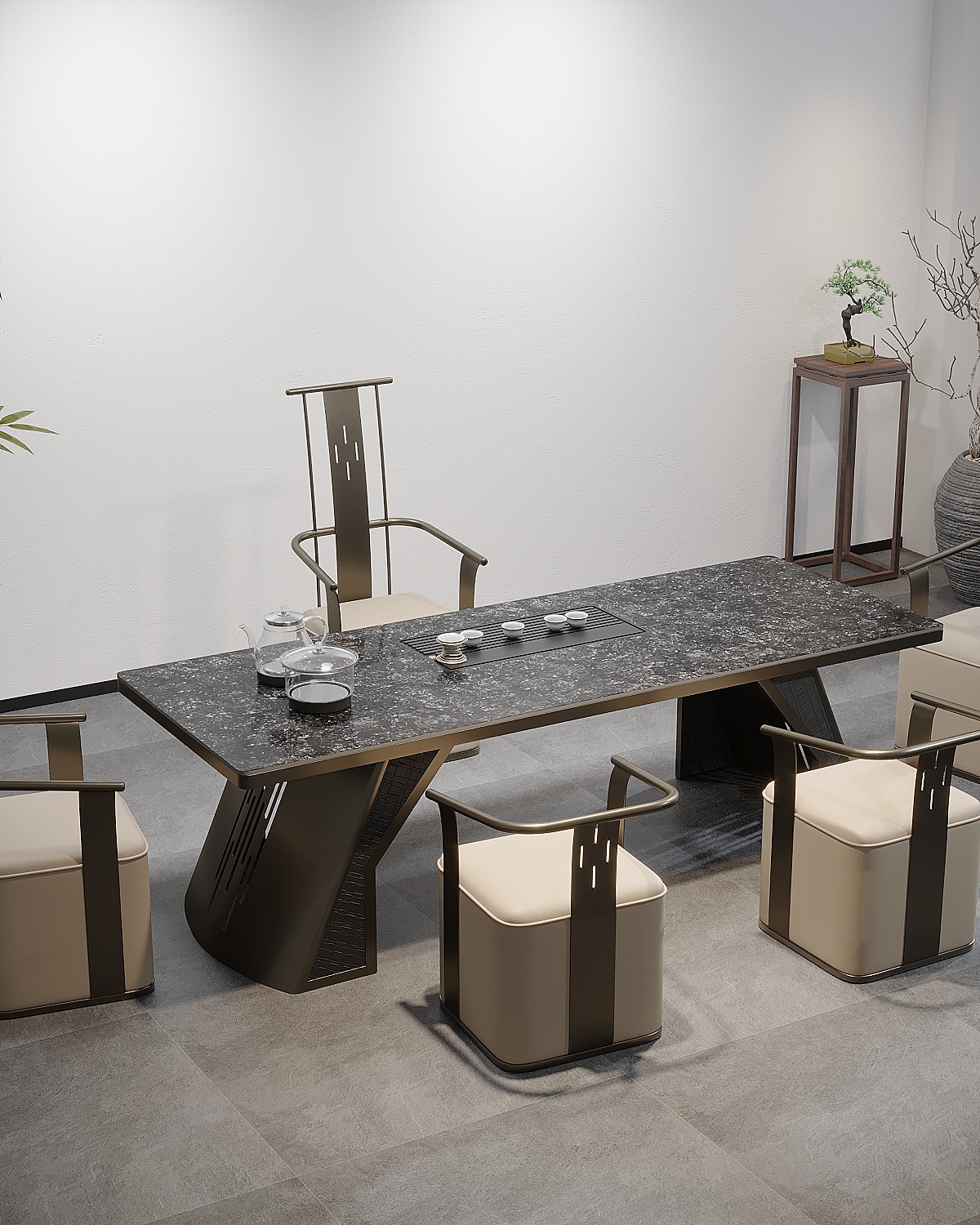 碳素钢茶台效果图