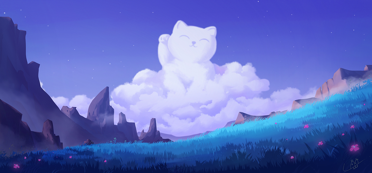 猫猫云（图ZMzA4MjA4NTA0） - 创作习作 - 站酷设计师菠萝上的脆皮原创素材 - 站酷ZCOOL