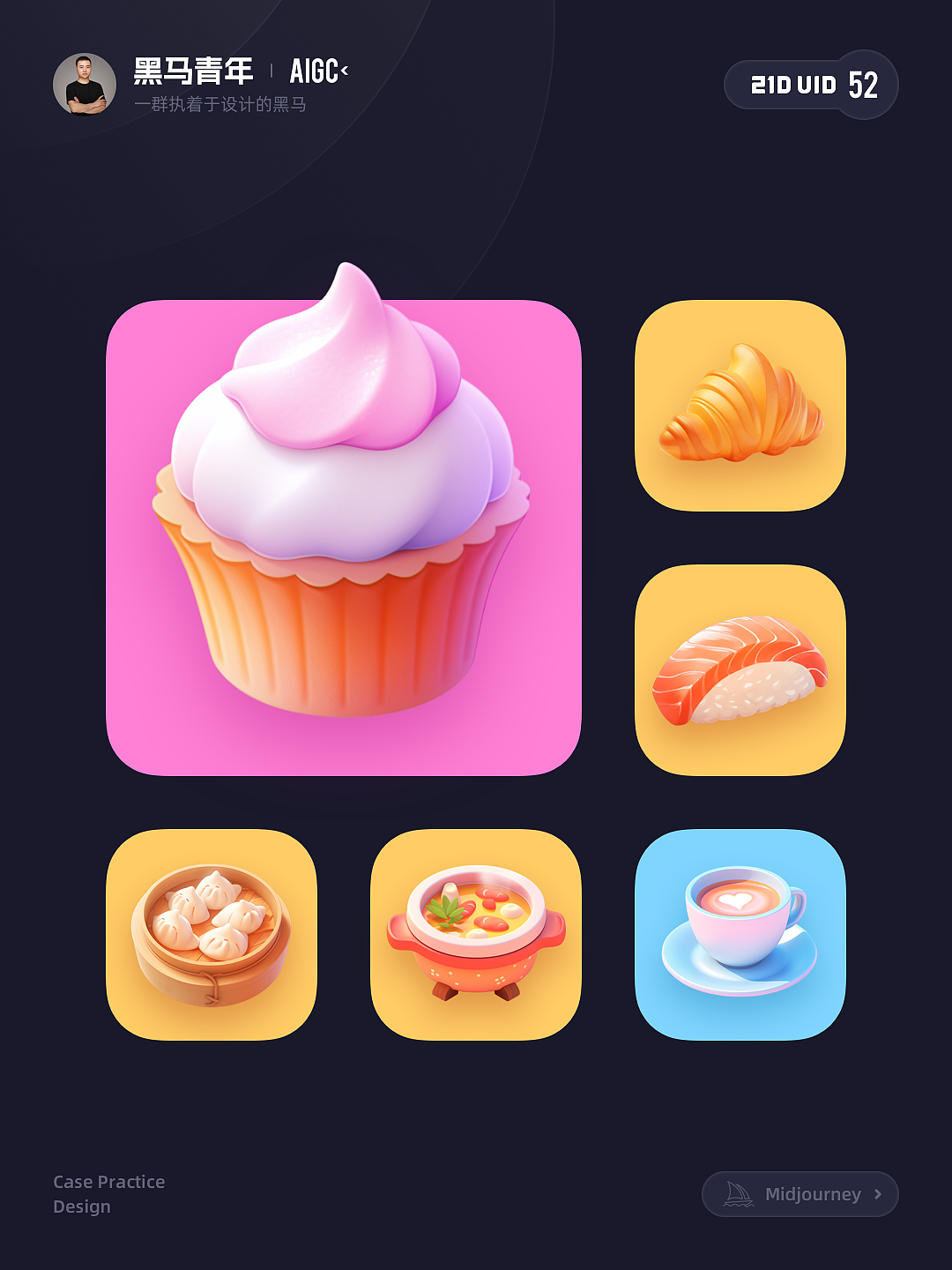 AI 帮我画的 ICON 作品,你觉得如何?