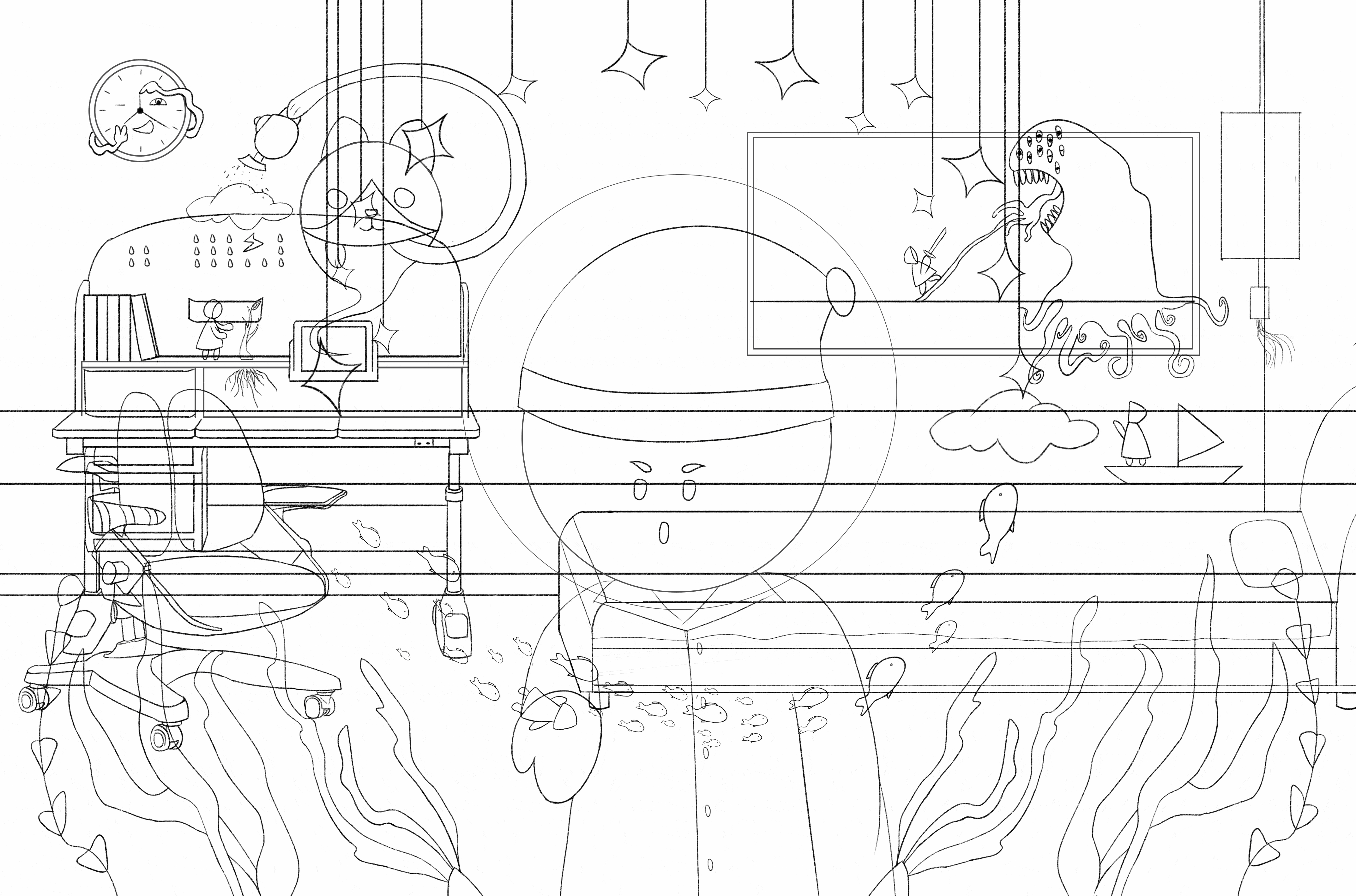 《童年的梦》插画（图ZMzIwNjU0Mjg0） - 艺术插画 - 站酷设计师Muguaa原创素材 - 站酷ZCOOL
