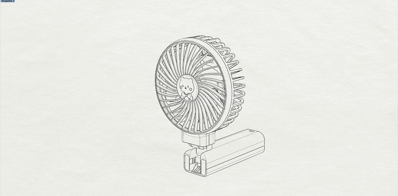 funme 手持小风扇渲染