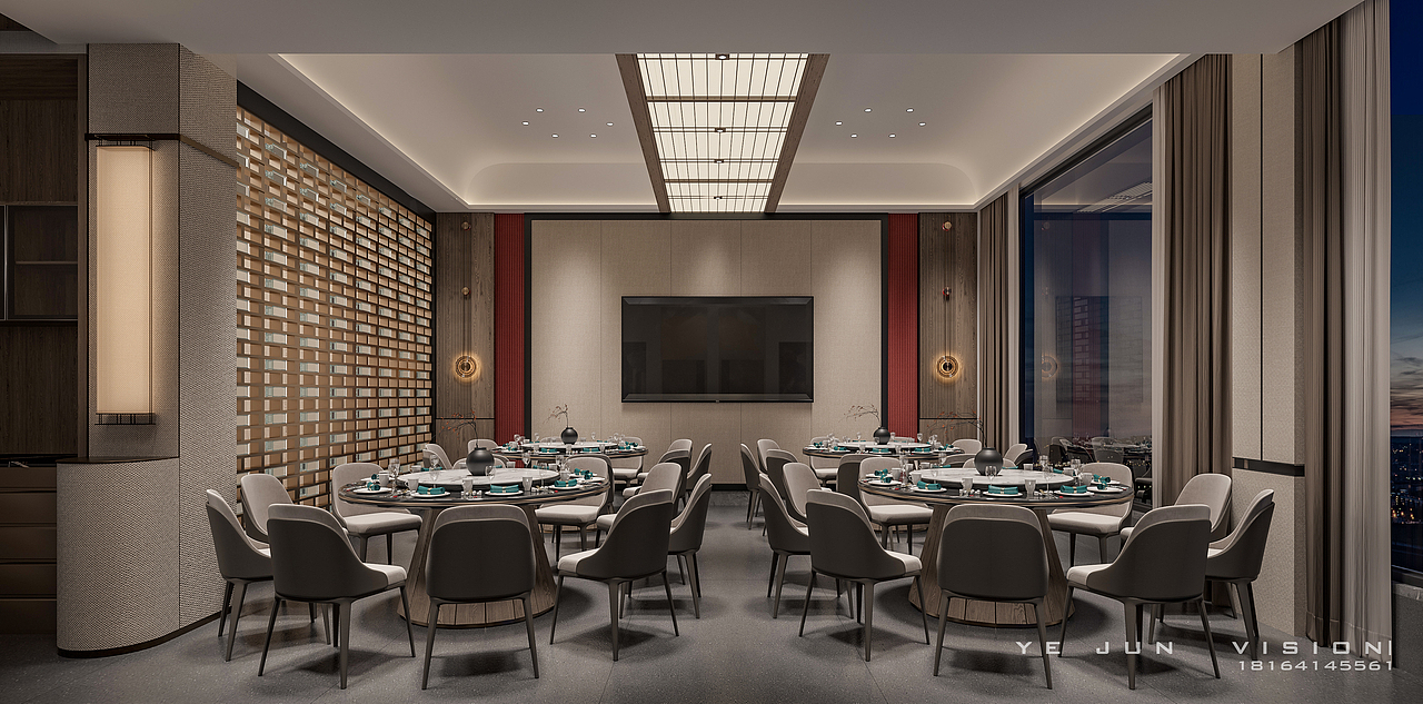武汉 - 藕 誉 里 • 中餐厅（图ZMzY4MzI4NDI0） - 酒店餐饮设计 - 站酷设计师葉来风听雨原创素材 - 站酷ZCOOL