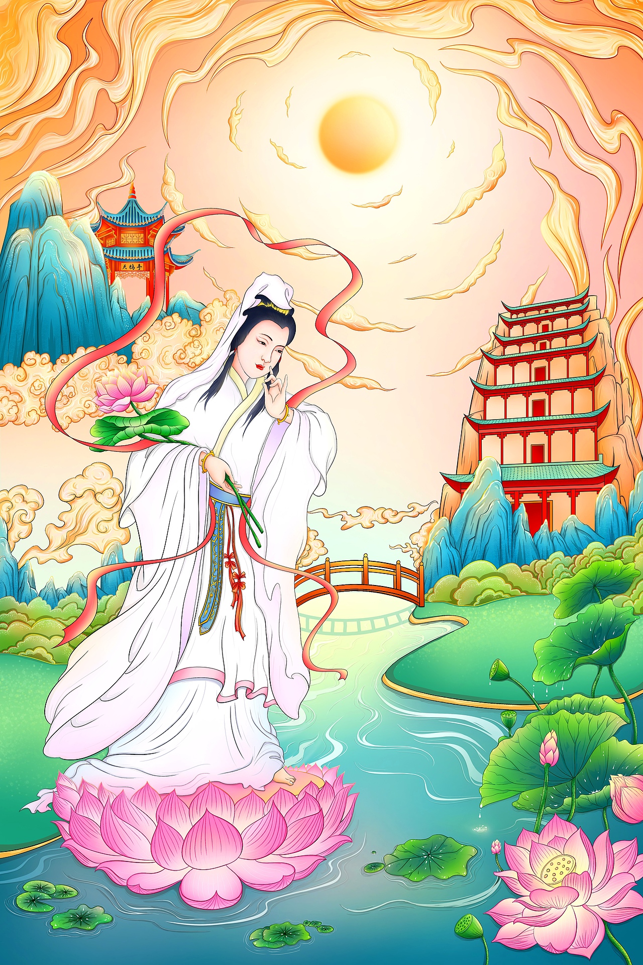 敦煌菩萨像（图ZMzU0NTEzNjA4） - 创作习作 - 站酷设计师醉颜挑灯听雨原创素材 - 站酷ZCOOL