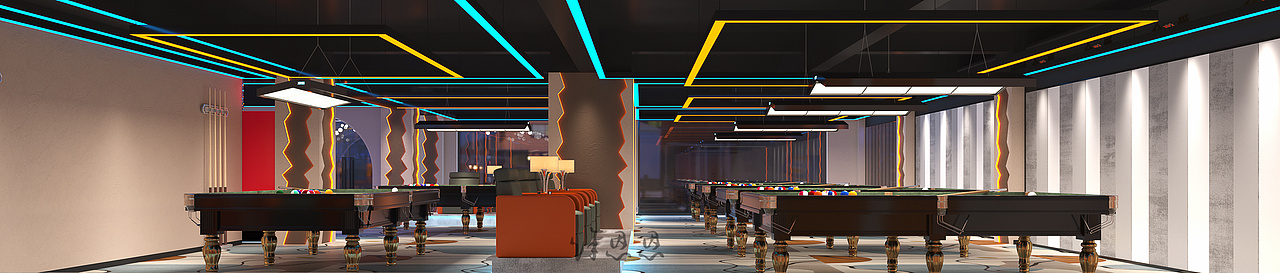 超有范台球俱乐部,时尚空间艺术