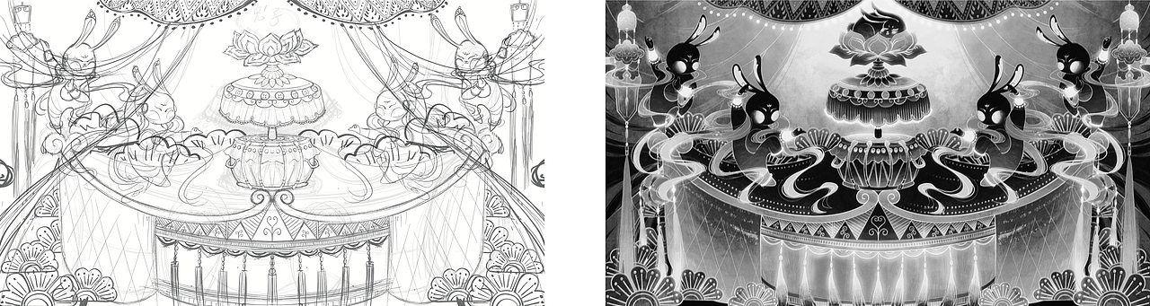 《盛宴》 | 裝飾插畫個人練習（圖ZMzYwMzYxODA4） - 商業(yè)插畫 - 站酷設計師熊貓?zhí)淘瓌?chuàng)素材 - 站酷ZCOOL