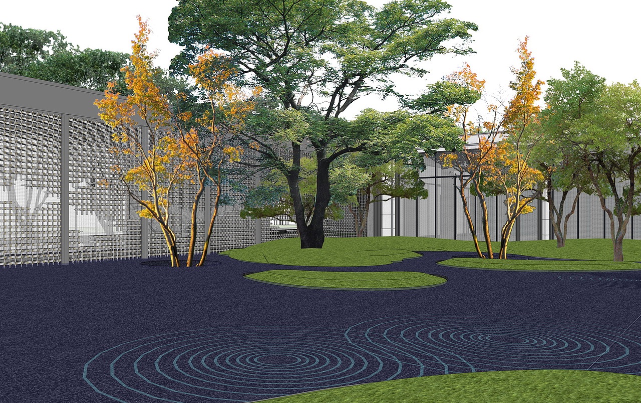 南京融创玄武映景观SU模型下载