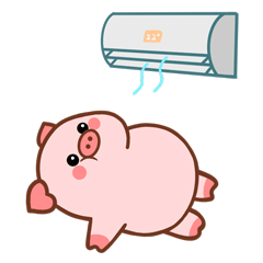 表情包-粉加猪1夏日篇