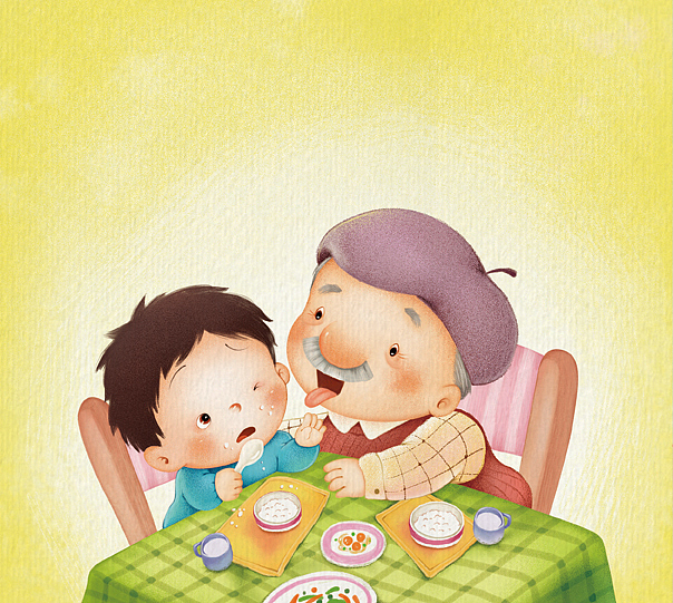 《摳門的爺爺》兒童故事插圖（圖ZMzI2NzA1OTg4） - 兒童插畫 - 站酷設(shè)計師方心立原創(chuàng)素材 - 站酷ZCOOL