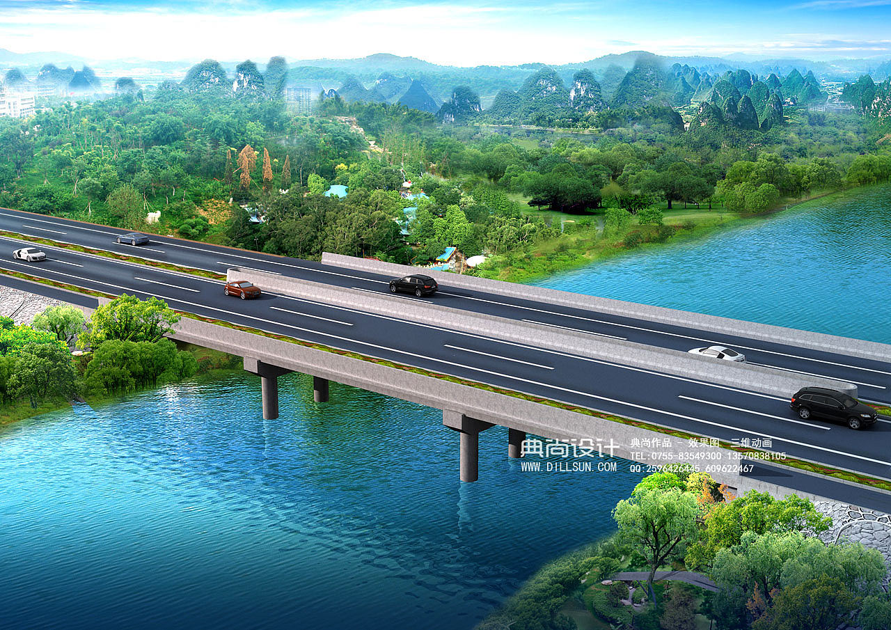 桥梁设计效果图 12