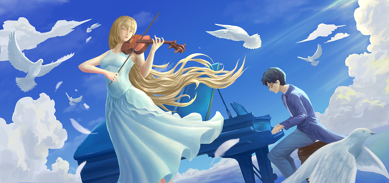 四月是你的谎言 最后的合奏 序幕与终章（图ZMzY2OTY2NDI4） - 游戏原画 - 站酷设计师叹云洲原创素材 - 站酷ZCOOL