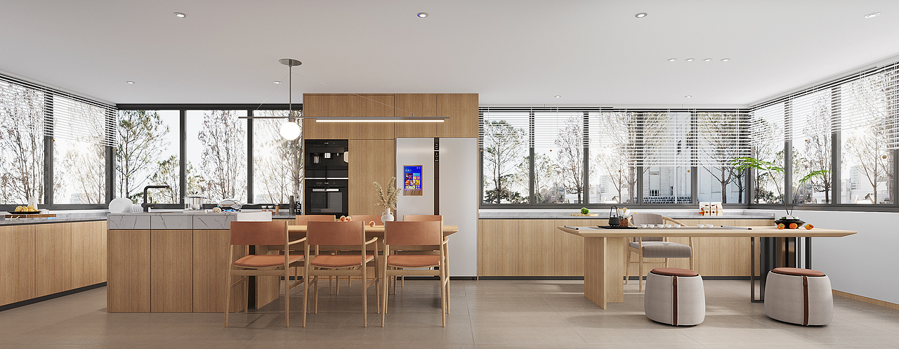 北欧原木家装效果图