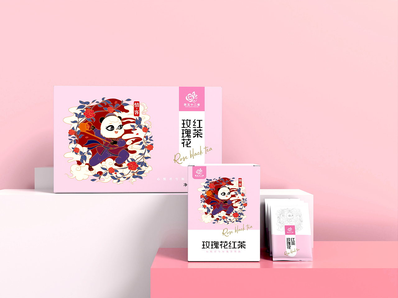 玫瑰红茶文创包装设计 #原创包装设计