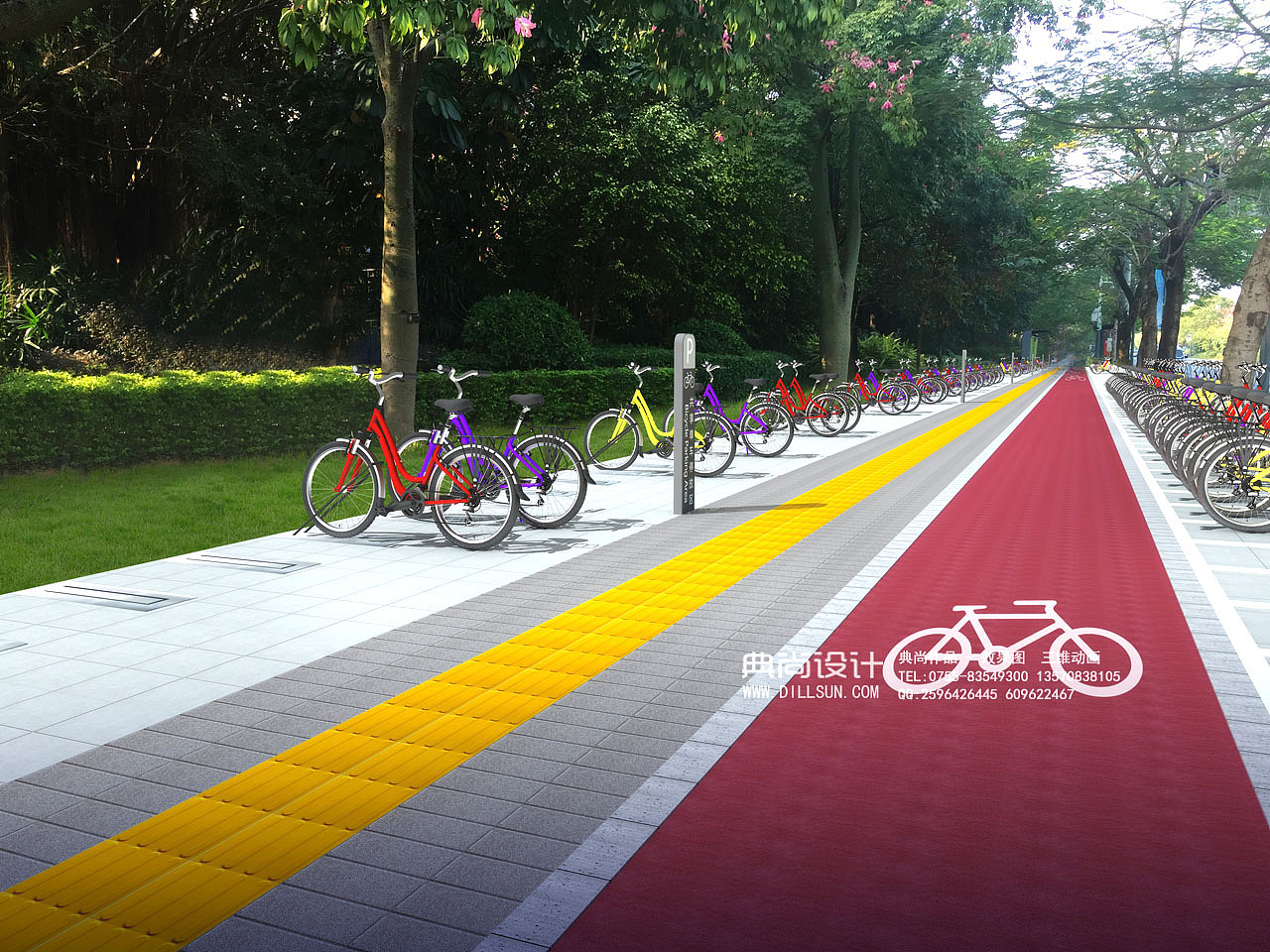 道路街边小品效果图2