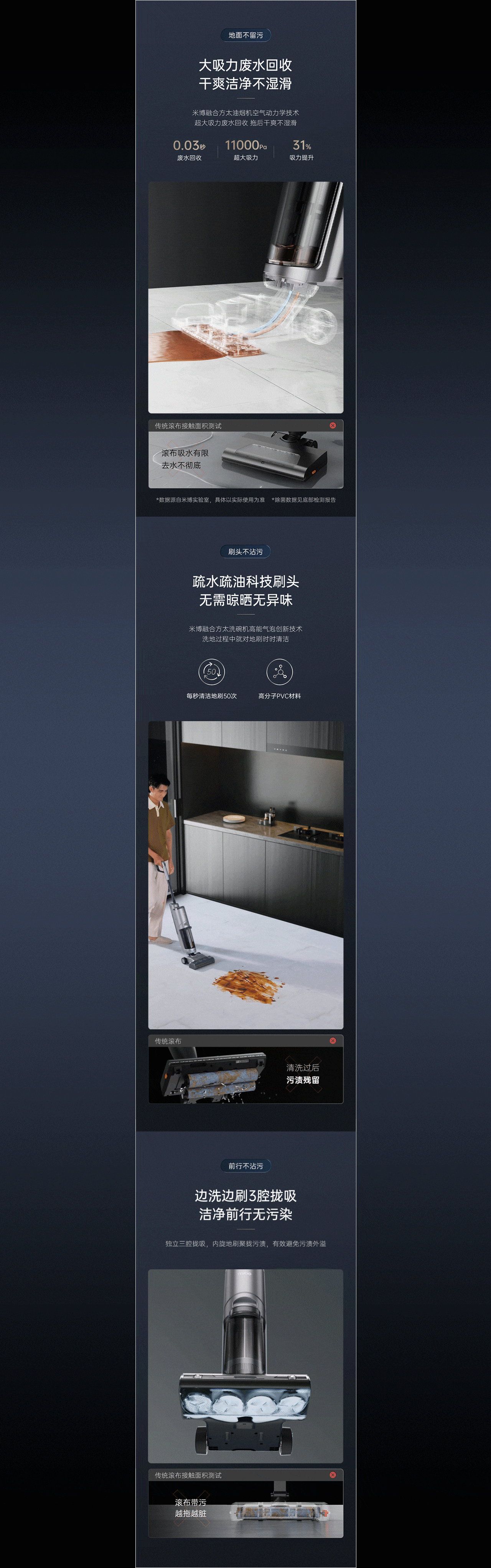来辰 x 方太米博 无滚布洗地机详情页视觉升级(图ZMzAyNDc3NjEy) - 电商 - 站酷设计师来辰原创素材 - 站酷ZCOOL