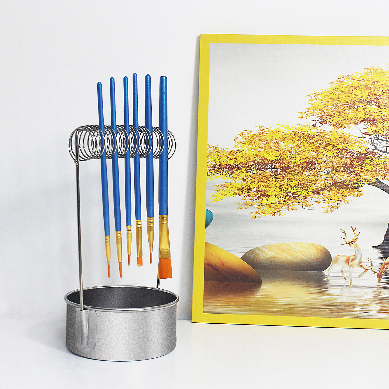 亚马逊精修-油画洗笔筒套装