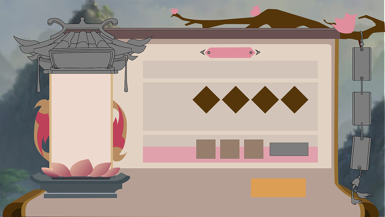 中国风角色界面（图ZMzE0NTU0ODUy） - 游戏UI - 站酷设计师我叫阿幸原创素材 - 站酷ZCOOL