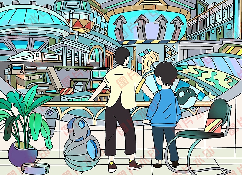 学生电脑绘画绘图作品信息素养活动作品制作设计2411