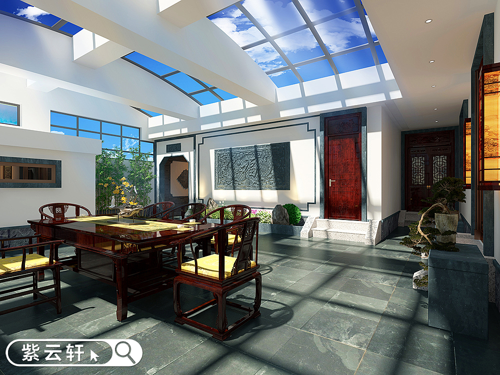 运城中式住宅装修水墨美感中的复古风格（图ZMzMzNTA1Nzc2） - 家装设计 - 站酷设计师紫云轩中式原创素材 - 站酷ZCOOL