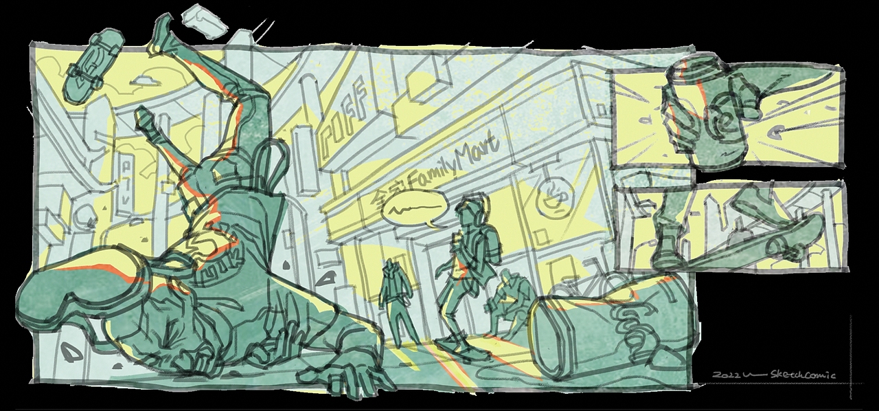 隔离时想象草稿sketch（图ZMzE3MDcxMDUy） - 艺术插画 - 站酷设计师白先森原创素材 - 站酷ZCOOL