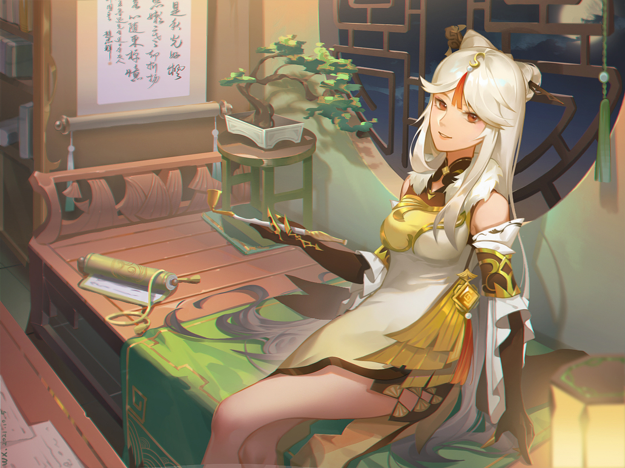 原神 凝光同人_哩果嗝果-站酷zcool