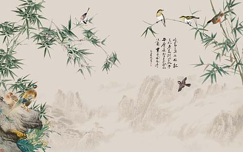 2023花鸟（图ZMzI4NzgwMDcy） - 商业插画 - 站酷设计师新中式纱画图库原创素材 - 站酷ZCOOL
