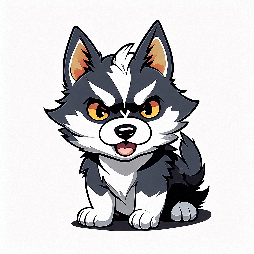 哈士奇的表情包（图ZMzY2ODQ2Njg0） - AI作品 - 站酷设计师煜辰PandaMaster原创素材 - 站酷ZCOOL