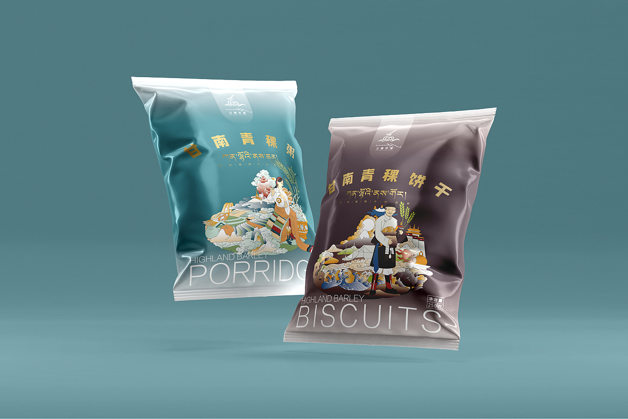 甘南青稞系列包装设计（图ZMzAyNDQ1NDA0） - 包装 - 站酷设计师叶则加原创素材 - 站酷ZCOOL
