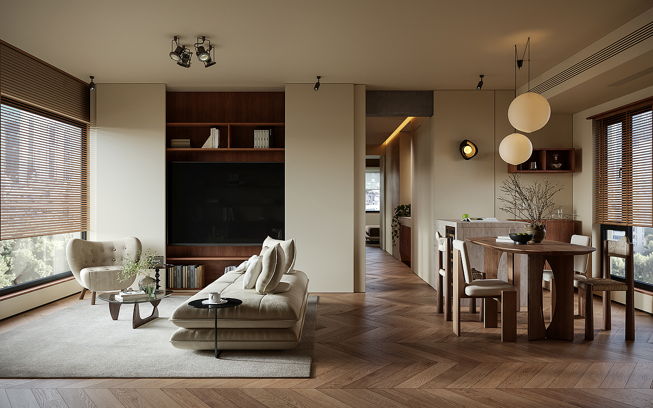 现代复古风格效果图表现