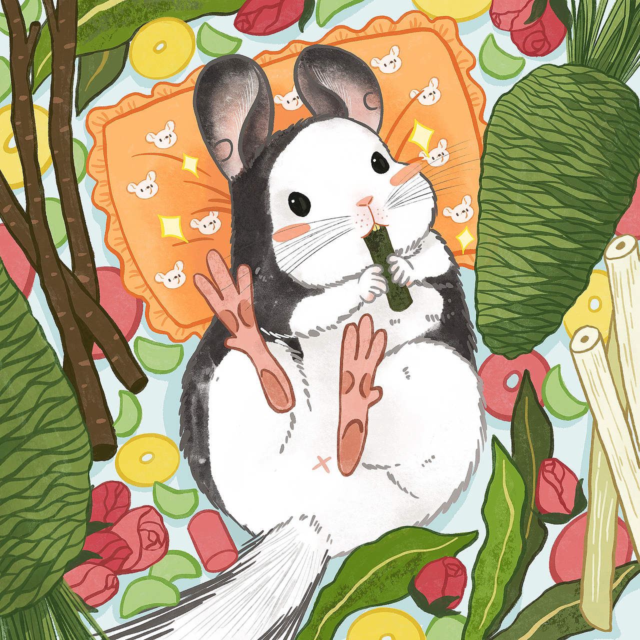 陌生又熟悉的小众宠物-龙猫-系列插画（图ZMjk3Nzg4MDEy） - 创作习作 - 站酷设计师lisalan原创素材 - 站酷ZCOOL