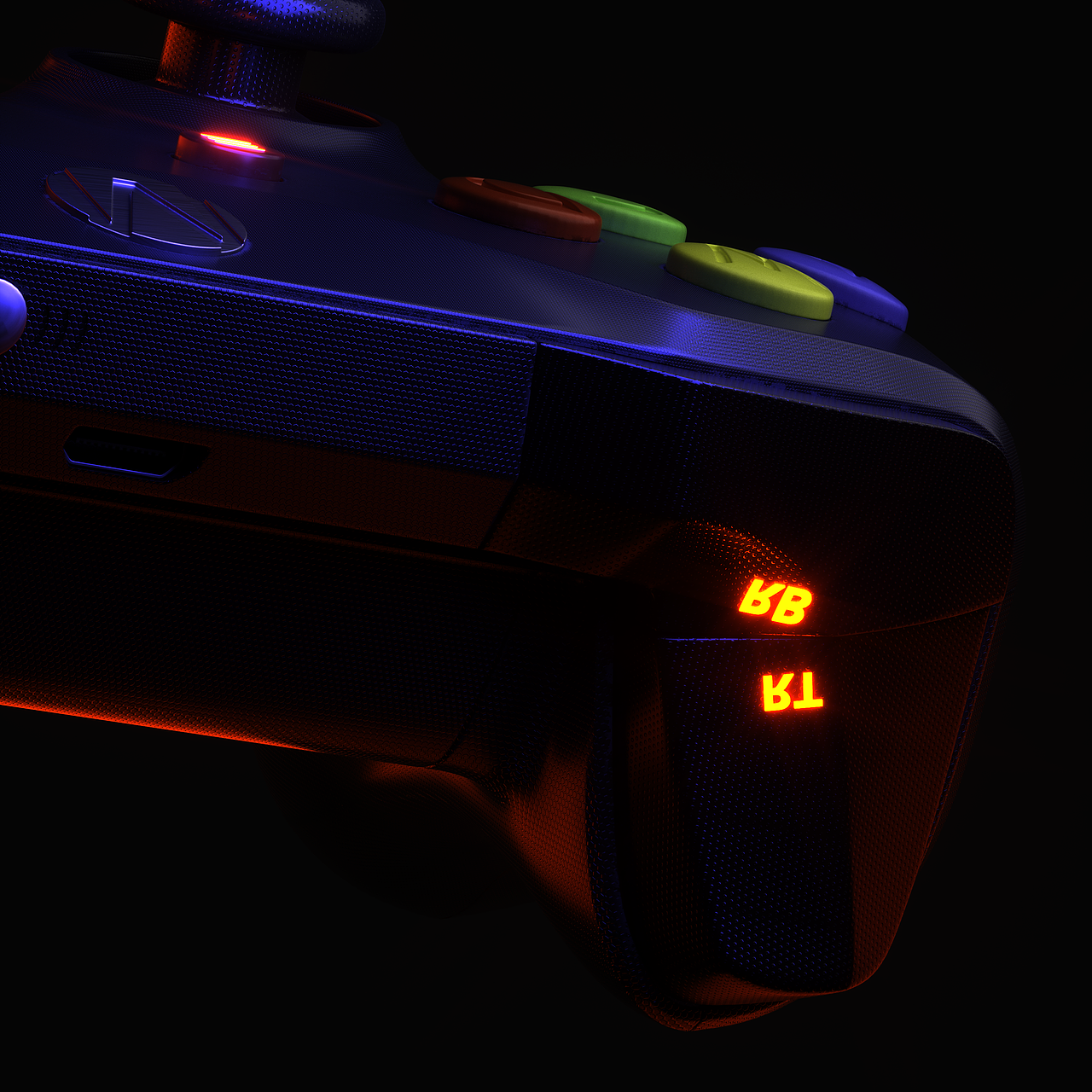 产品渲染练习-游戏手柄（图ZMzI3ODgwNzAw） - 产品 - 站酷设计师张阳彬原创素材 - 站酷ZCOOL