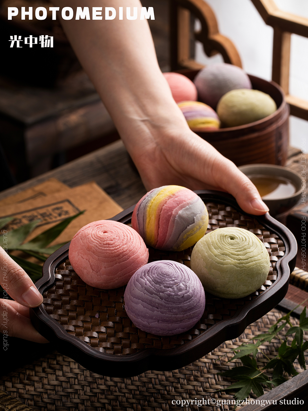 中式传统糕点拍摄X唐菓子&螺旋酥X光中物Studio