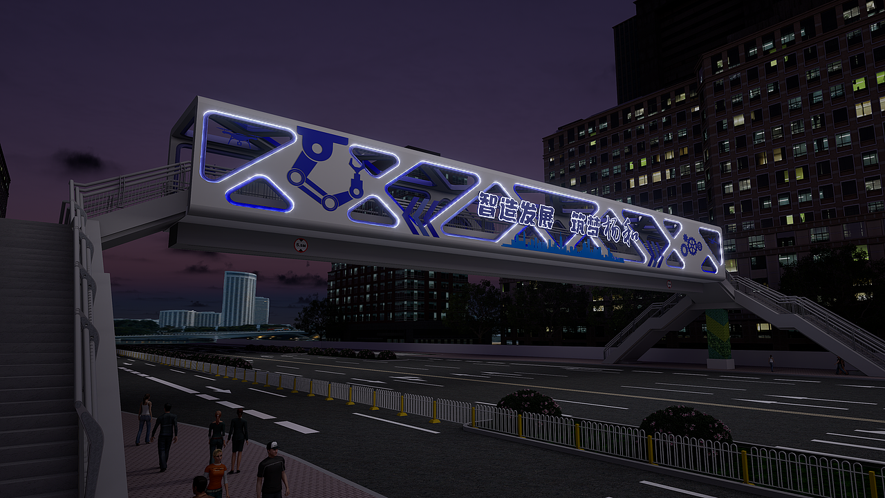 天桥设计提案（图ZMzQ5MzI4NjI4） - 其他空间 - 站酷设计师好似又过几个秋原创素材 - 站酷ZCOOL