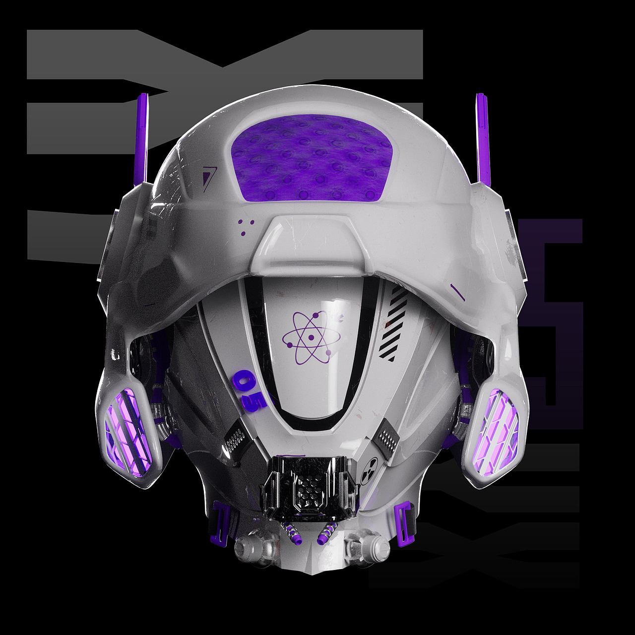 c4d+octane机械头盔（图ZMzA4NjMzNzc2） - 机械/交通 - 站酷设计师叫我布衣原创素材 - 站酷ZCOOL