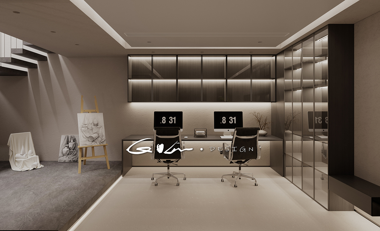 最新渲染  -  黑白灰