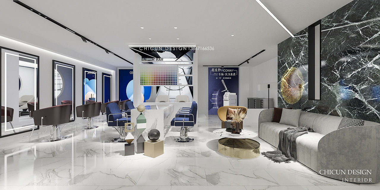 【尺寸设计】山西运城美业档口空间