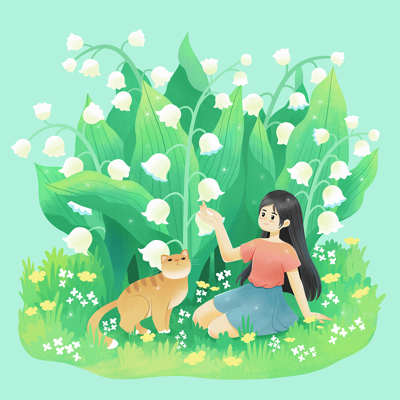 一人一猫小场景系列