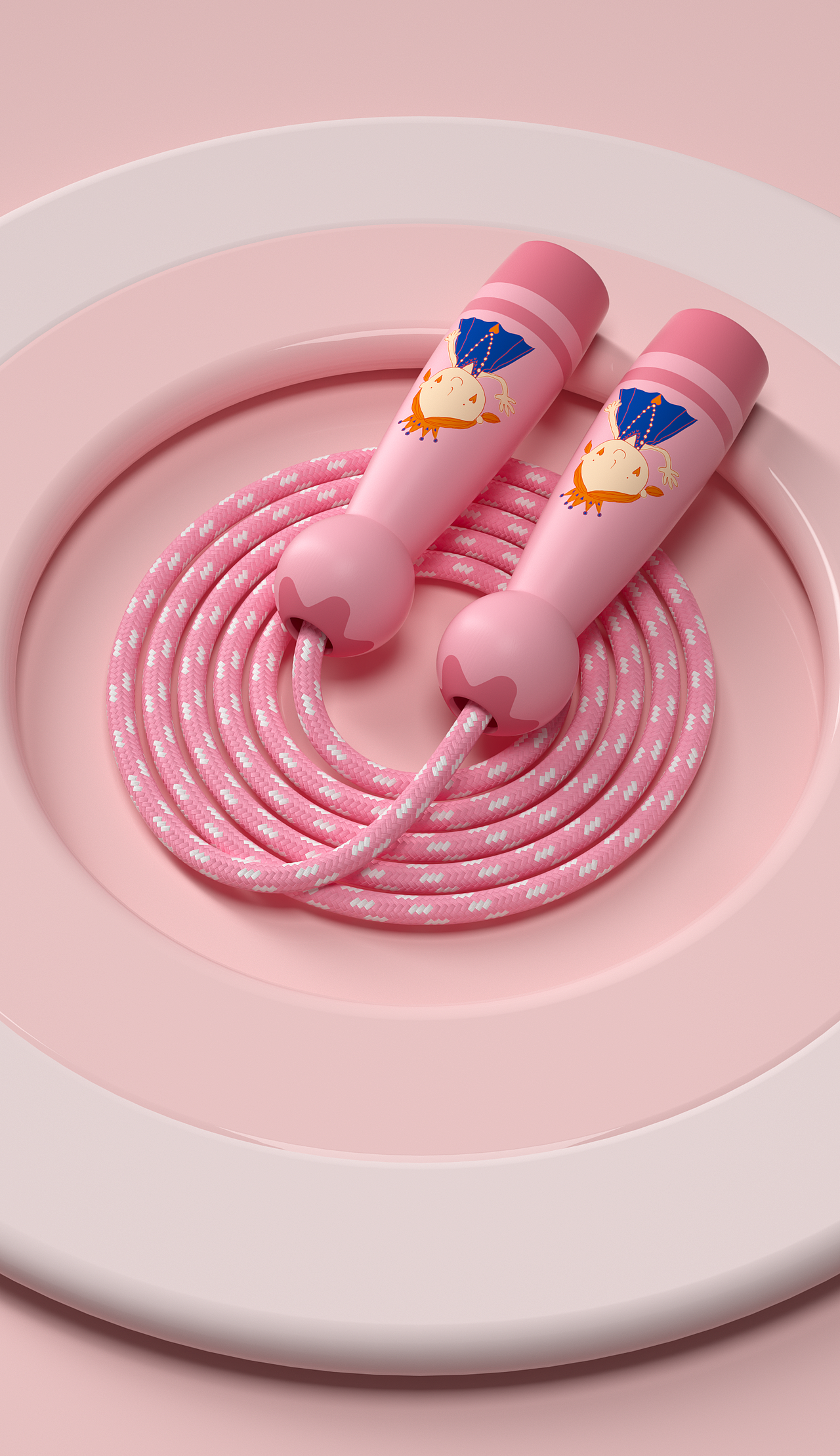 儿童跳绳主图视频以及详情图渲染