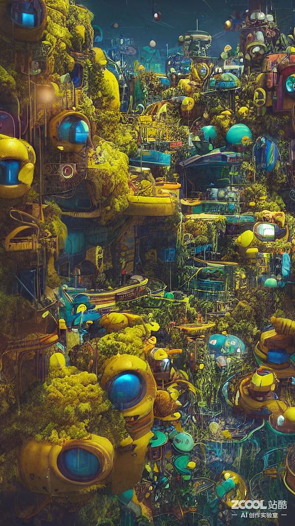 #AI创作实验室#【海绵宝宝的新世界(柠檬X海绵)】
