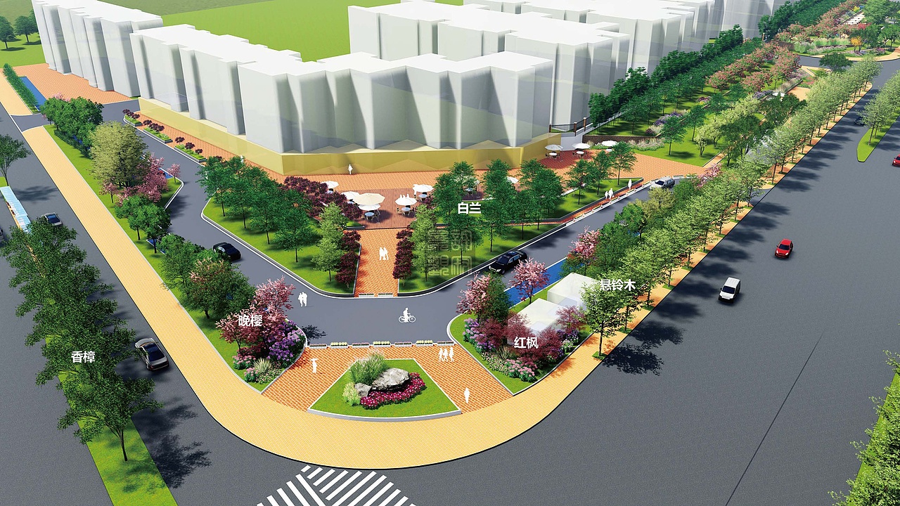 道路绿化景观设计方案 退界绿化 防护绿地（图ZMzI3NjAwNzcy） - 景观设计 - 站酷设计师九渊鲤JYL原创素材 - 站酷ZCOOL