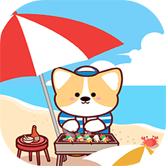 小基的夏日（图ZMzA0MTgwNzA4） - 网络表情 - 站酷设计师xiao柴xiao基原创素材 - 站酷ZCOOL