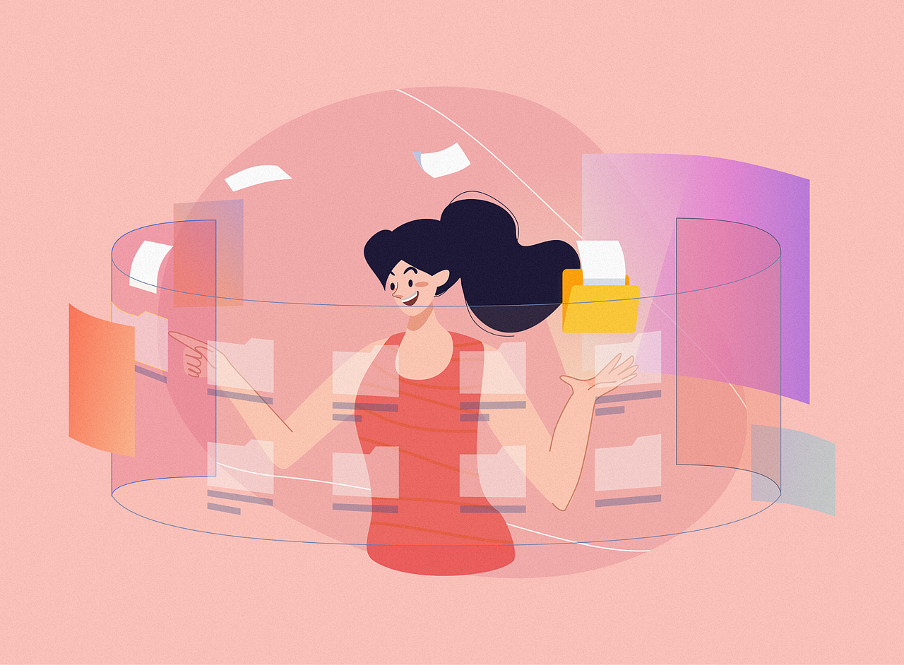 ExaVault官网插画