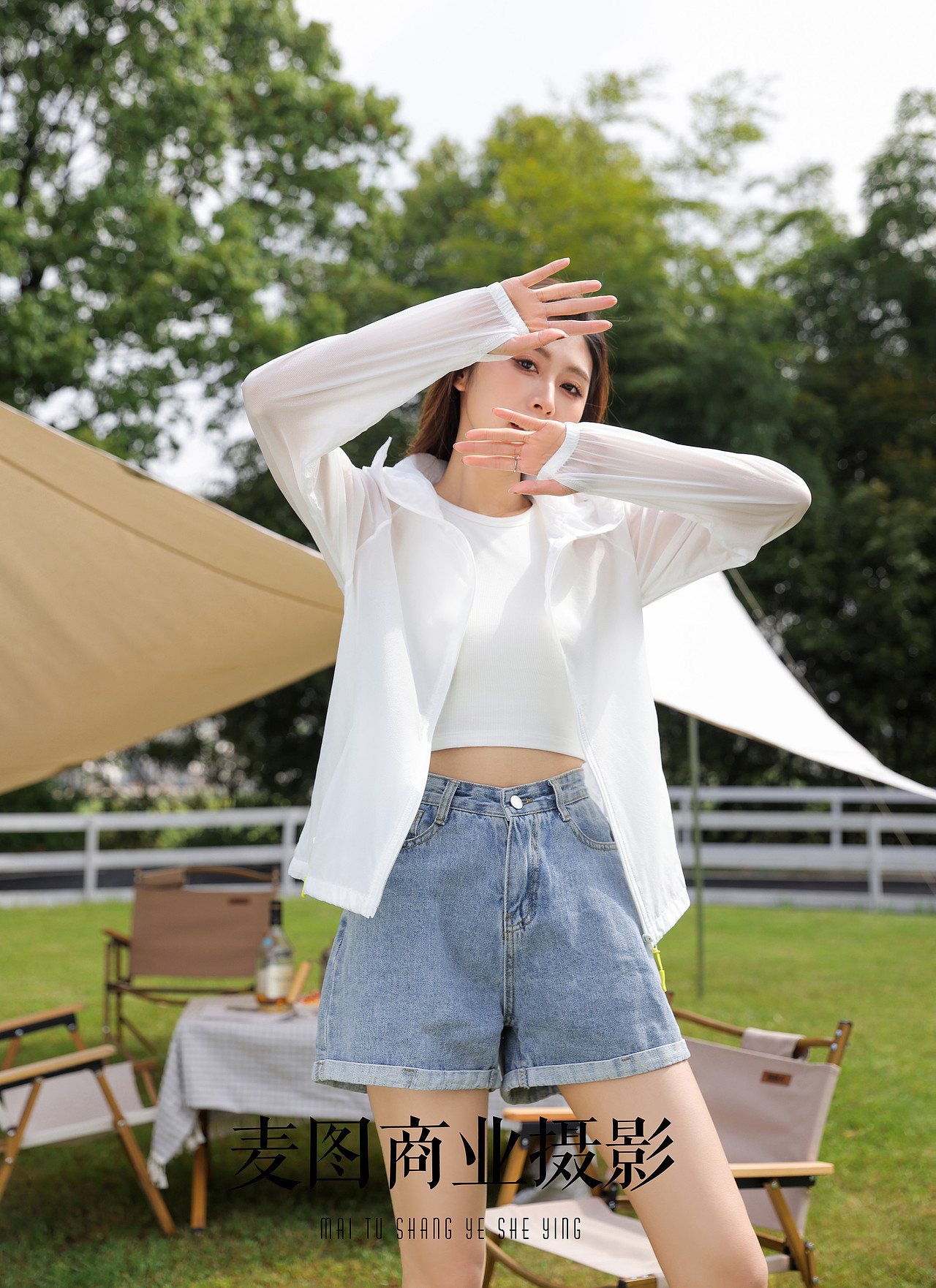 产品摄影拍摄 防晒衣外景户外模特拍照