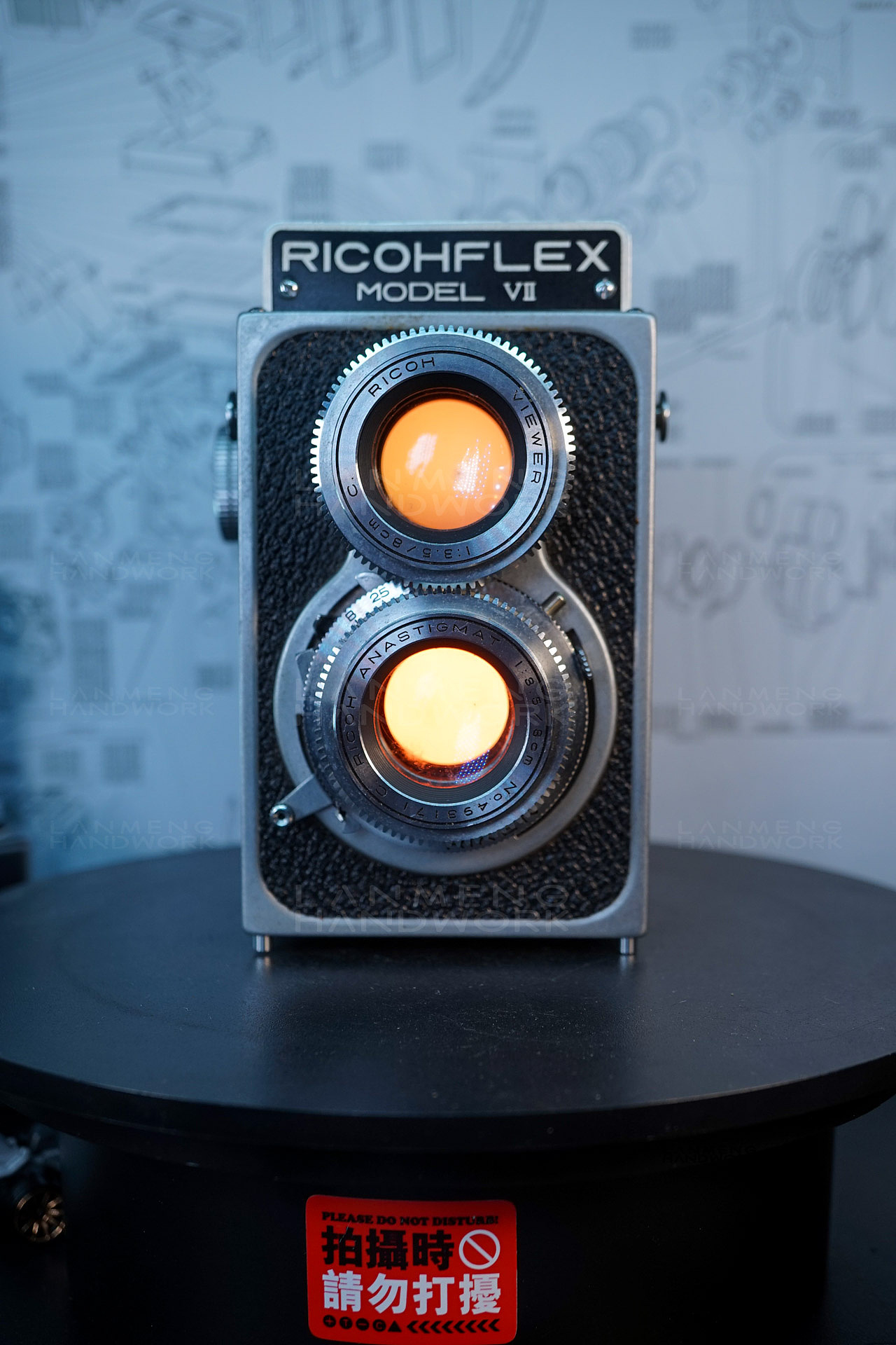 理光RICOHFLEX MODEL VII双反相机改灯桌面氛围灯（图ZMzQwNzg5Mzg4） - 工艺品设计 - 站酷设计师蓝萌手作原创素材 - 站酷ZCOOL