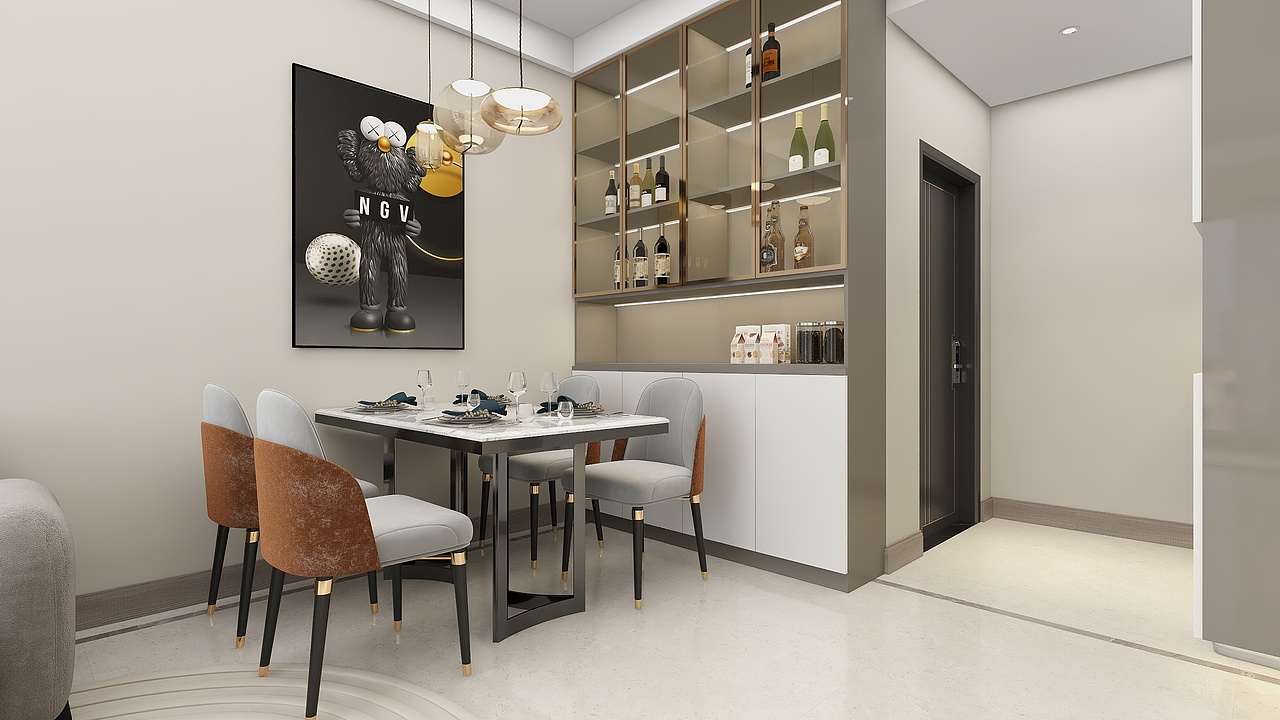 四川广安承平盛世三期（98平方现代简约三居室）（图ZMzE2OTA1ODQ0） - 家装设计 - 站酷设计师设计师成爽原创素材 - 站酷ZCOOL