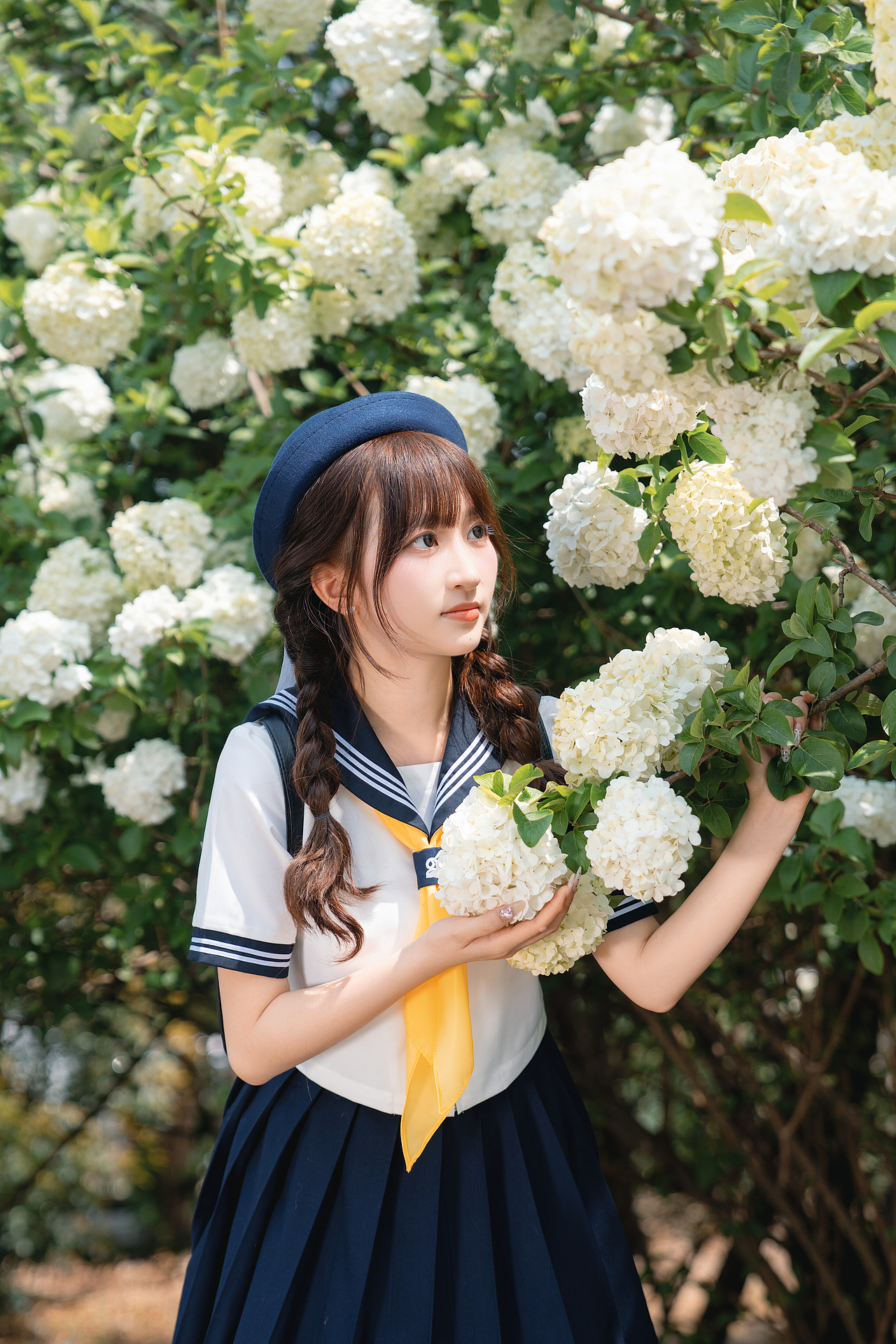 绣球花jk写真（图ZMzY2NzY4Njcy） - 人像摄影 - 站酷设计师瑞克Photo原创素材 - 站酷ZCOOL