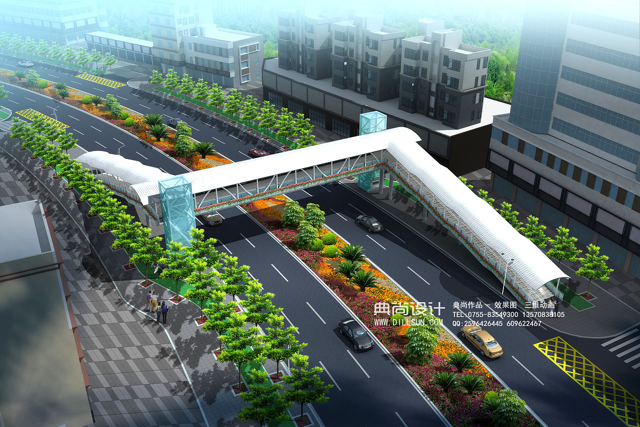 人行天桥效果图1