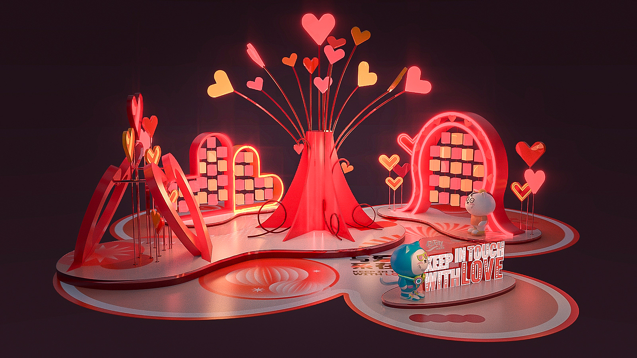 爱心美陈一组图（图ZMzI1MDI0NjUy） - 场景 - 站酷设计师kevincarrot原创素材 - 站酷ZCOOL