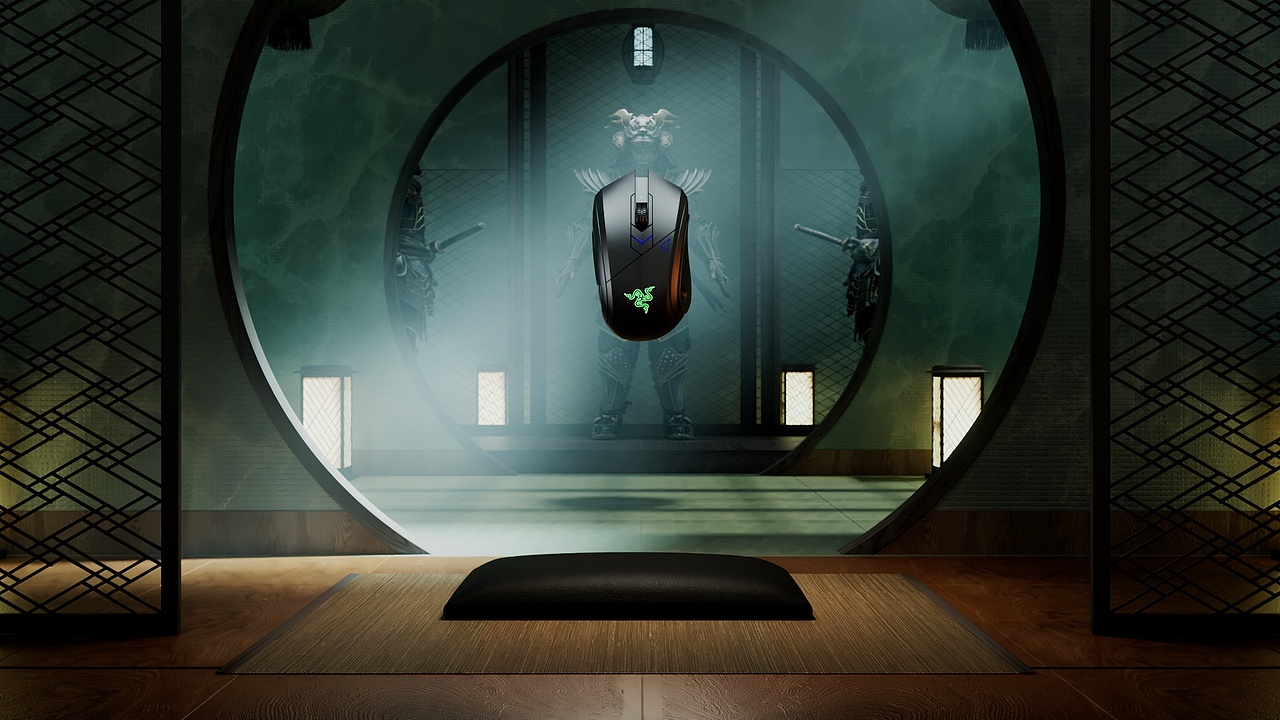 C4D动态作品-鼠标雷蛇