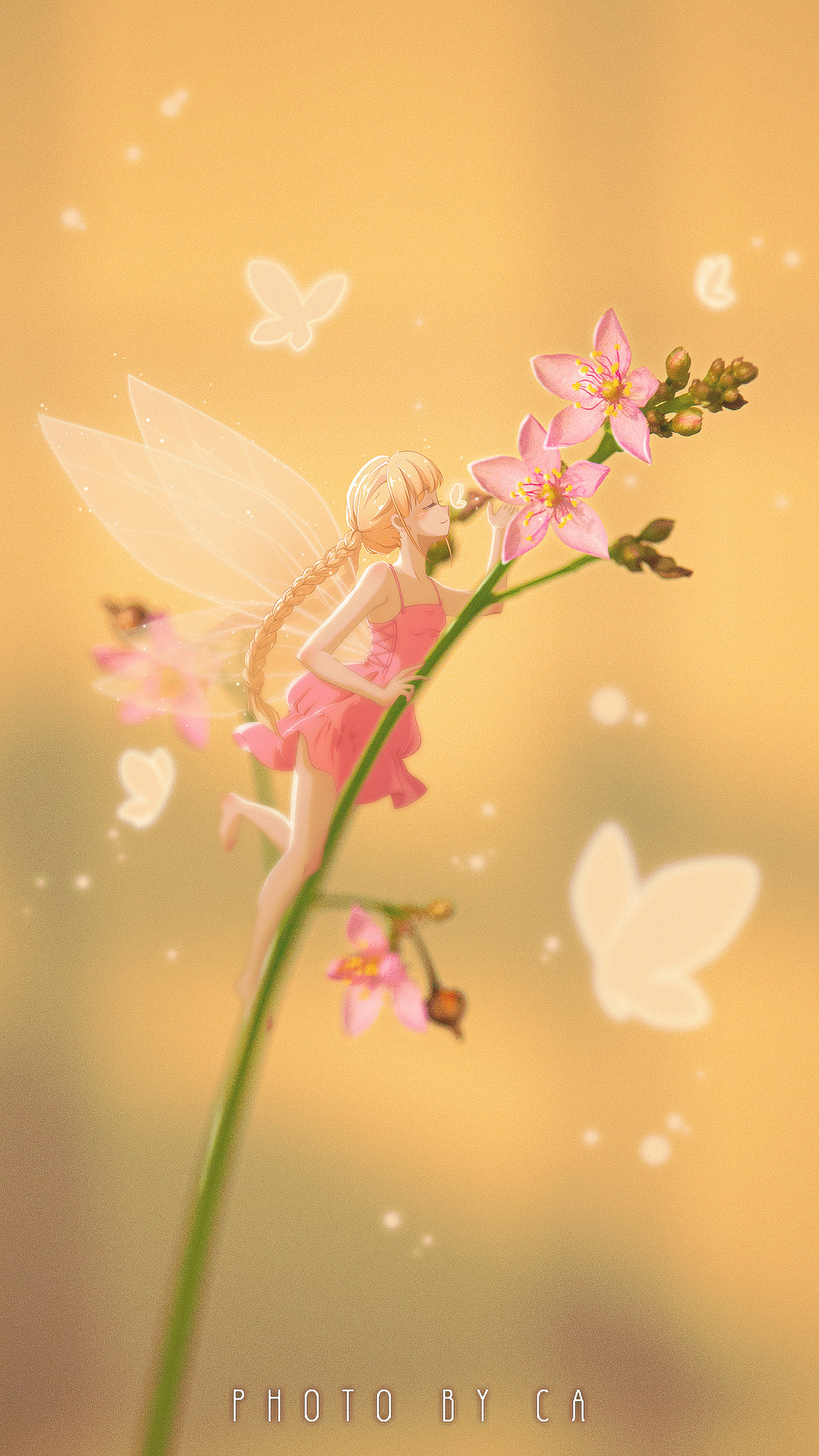 花与少女【1】（图ZMzQ2Nzc3MjQw） - 商业插画 - 站酷设计师夕安_CA原创素材 - 站酷ZCOOL